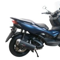 Exhaust compatible with Zontes M 310 2021-2024, Evo4 Road Inox, full system exhaust legal for UK and non-EU countries including removable db killer 