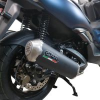 Exhaust compatible with Zontes M 310 2021-2024, Evo4 Road Inox, full system exhaust legal for UK and non-EU countries including removable db killer 