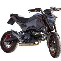 Exhaust compatible with Honda Msx - Grom 125 2013-2017, Deeptone Inox, Homologated legal full system exhaust, including removable db killer and catalyst 