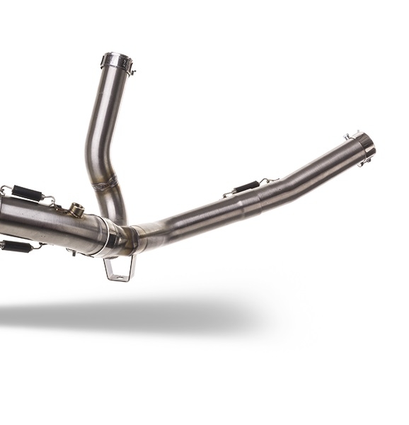 Exhaust compatible with Suzuki Sv 650 - S 1999-2002, Trioval, Homologated legal mid-full system exhaust including removable db killer 