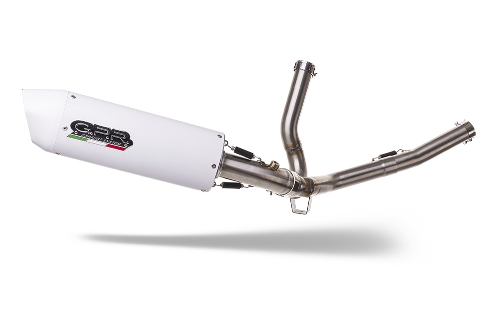 Exhaust compatible with Suzuki V-Strom 650 2021-2025, Albus Evo4, Mid-full system exhaust legal for UK and non-EU markets including removable db killer 