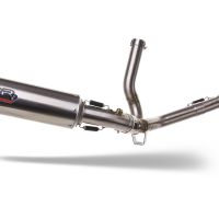 Exhaust compatible with Suzuki Sv 650 - S 1999-2002, M3 Inox , Homologated legal mid-full system exhaust including removable db killer 
