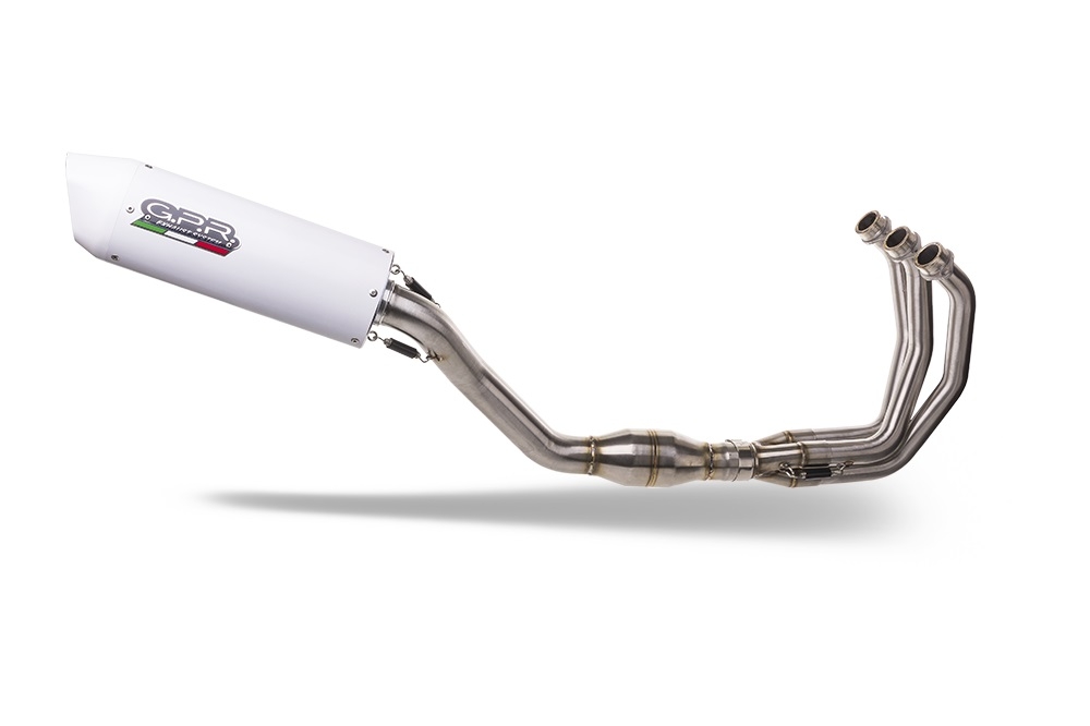 Exhaust compatible with Yamaha Mt-09 2021-2023, Albus Evo4, Homologated legal full system exhaust, including removable db killer and catalyst 