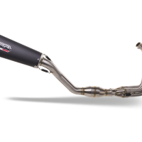 GPR exhaust compatible with  Triumph Daytona 660 2023-2025, GP Evo4 Black Titanium, Homologated legal full system exhaust, including removable db killer and catalyst 