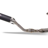 Exhaust compatible with Yamaha Mt-09 2021-2023, M3 Black Titanium, Homologated legal full system exhaust, including removable db killer and catalyst 