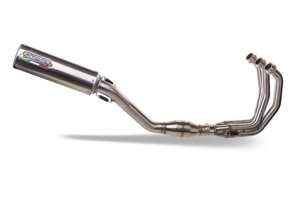GPR exhaust compatible with  Yamaha Mt-09 2021-2023, M3 Inox , Homologated legal full system exhaust, including removable db killer and catalyst 