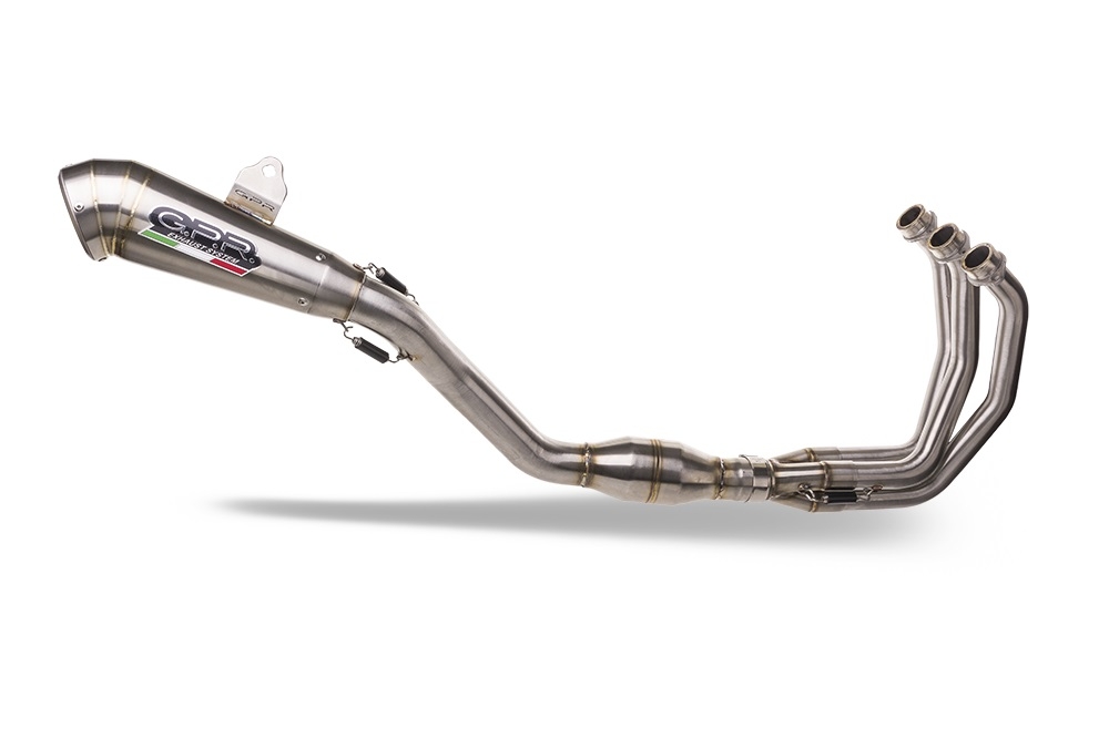 Exhaust compatible with Yamaha Mt-09 2021-2023, Powercone Evo, Homologated legal full system exhaust, including removable db killer and catalyst 