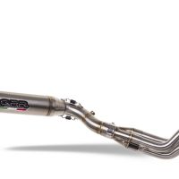 Exhaust compatible with Triumph Tiger Sport 660 2022-2024, Deeptone Inox, full system exhaust legal for UK and non-EU countries including removable db killer 