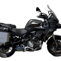 GPR TECH compatible with  Benelli Trk 502 2017/2020 e4 GPR TECH Pair of side cases aluminum made, silver color with specific pannier holder Capacity 38 LT. + 38 LT.