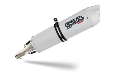 GPR exhaust compatible with  Bmw R 1200 R 2011-2014, Albus Ceramic, Homologated legal slip-on exhaust including removable db killer and link pipe 