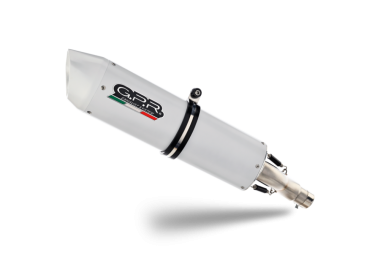 GPR exhaust compatible with  Bmw F 850 Gs -Adventure 2021-2024, Albus Evo4, Homologated legal slip-on exhaust including removable db killer and link pipe 
