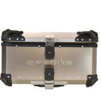GPR TECH TOP CASE ALPI-TECH 55 LT Top case in Titanium , Titanium Natural color with universal plate included Capacity 55 LT.