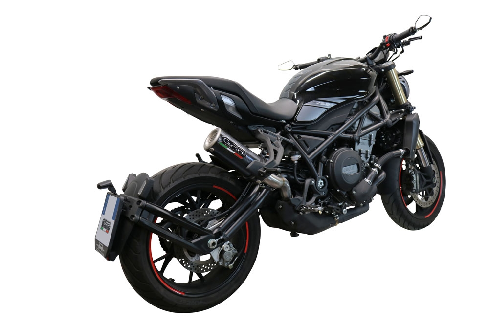GPR exhaust compatible with  Benelli 752 S 2022-2024, M3 Poppy , Homologated legal slip-on exhaust including removable db killer and link pipe 