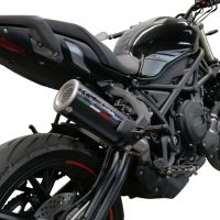 GPR exhaust compatible with  Benelli 752 S 2022-2024, M3 Poppy , Homologated legal slip-on exhaust including removable db killer and link pipe 