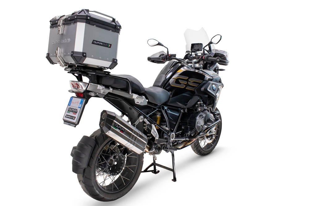 Top case GPR TECH compatible with  Bmw R 1200 Gs 2017/2018 e4 GPR TECH Top case in aluminum, silver color with specific plate included Capacity 45 LT.