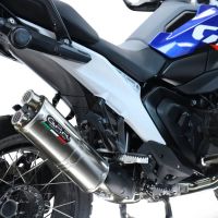GPR exhaust compatible with  Bmw R 1300 R / RS 2025-2026, Dual Inox, Homologated legal slip-on exhaust including removable db killer and link pipe 