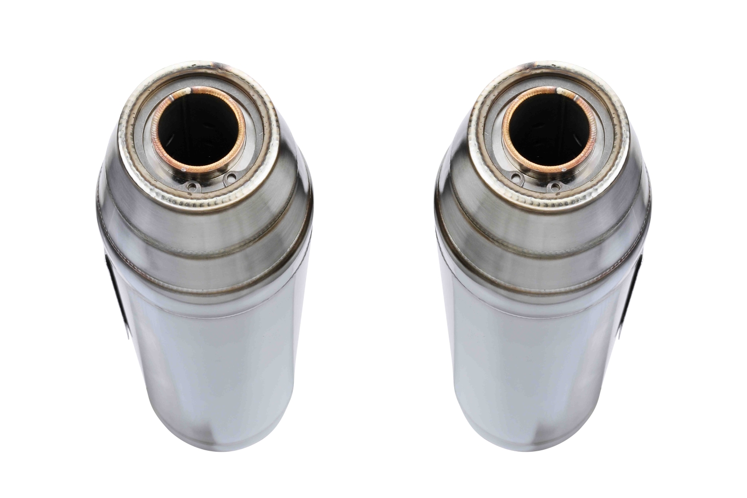 Exhaust compatible with Buell Xb 12 2003-2007, Deeptone Inox, Dual Homologated legal slip-on exhaust including removable db killers and link pipes 