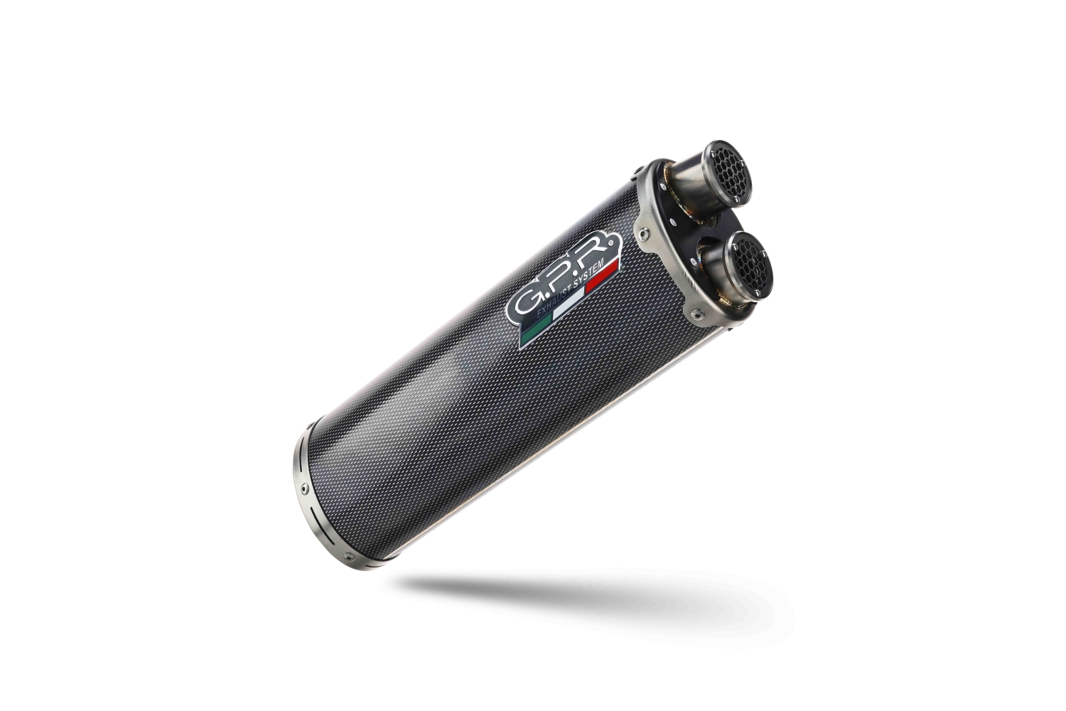 Exhaust compatible with Voge 650DSX 2021-2024, Dual Poppy, Homologated legal slip-on exhaust including removable db killer, link pipe and catalyst 