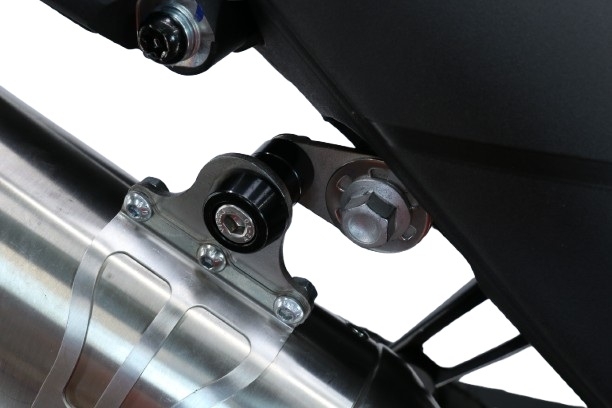 GPR exhaust compatible with  Zontes 703 F 2025-2026, Furore-X Titanio Nero, Homologated legal slip-on exhaust including removable db killer and link pipe 