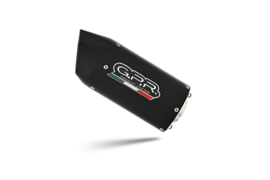 GPR exhaust compatible with  Suzuki Gsx-S 950  2015-2016, Furore Evo4 Nero, Homologated legal slip-on exhaust including removable db killer and link pipe 