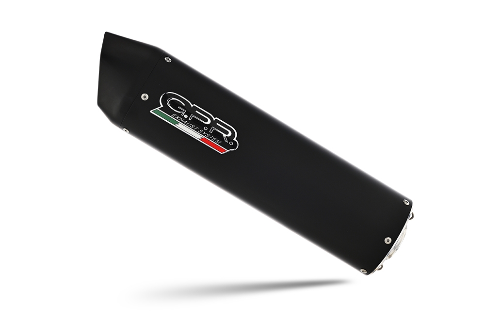 Exhaust compatible with Suzuki Burgman An 650 2013-2016, Furore Nero, Homologated legal full system exhaust, including removable db killer and catalyst 