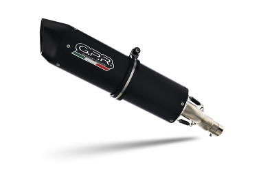 GPR exhaust compatible with  Bmw G 310 Gs 2017-2021, Furore Evo4 Nero, full system exhaust legal for UK and non-EU countries including removable db killer 