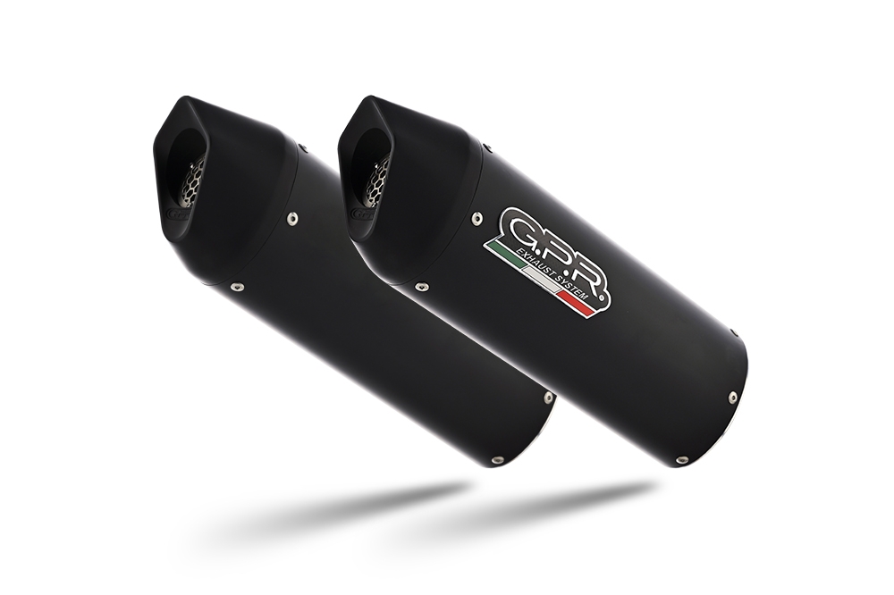 Exhaust compatible with Bmw K 1600 Gt 2022-2025, Furore Evo4 Nero, Dual Homologated legal slip-on exhaust including removable db killers and link pipes 