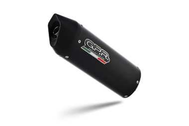 GPR exhaust compatible with  Ducati Multistrada 950 2017-2020, Furore Nero, Mid-full system exhaust legal for UK and non-EU markets including removable db killer 
