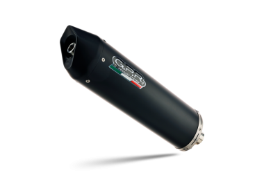 GPR exhaust compatible with  Mbk Thunder 125 1998-2004, Furore Nero, Homologated legal slip-on exhaust including removable db killer and link pipe 