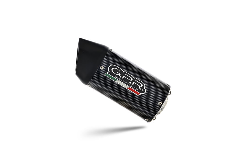 Exhaust compatible with Suzuki Gsx-S 1000 F 2017-2020, Furore Evo4 Poppy, Homologated legal slip-on exhaust including removable db killer and link pipe 