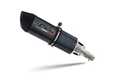 GPR exhaust compatible with  Kymco Quannon 125 2007-2016, Furore Poppy, Homologated legal slip-on exhaust including removable db killer and link pipe 