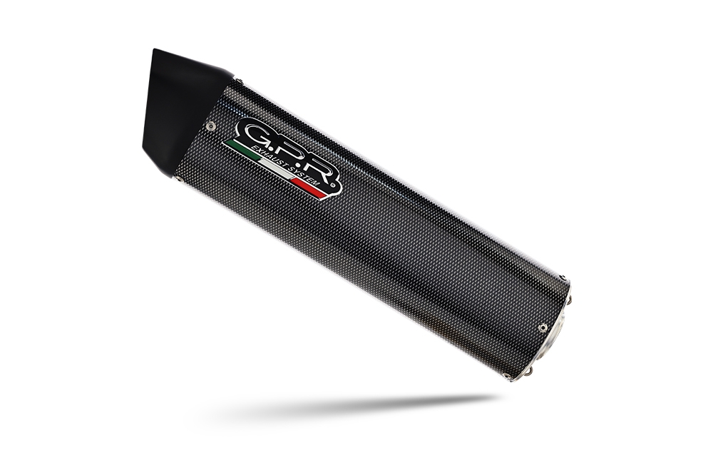 Exhaust compatible with Beta RR 125 4T Motard 2019-2020, Furore Evo4 Poppy, Slip-on exhaust legal for UK and non-EU markets including link pipe and removable db killer 