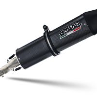 Exhaust compatible with Bmw G 650 Gs -Sertao 2010-2016, Furore Poppy, Homologated legal slip-on exhaust including removable db killer and link pipe 