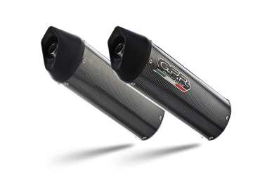 GPR exhaust compatible with  Ducati Super Sport 800 S  2002-2007, Furore Poppy, Dual Homologated legal slip-on exhaust including removable db killers, link pipes and catalysts 