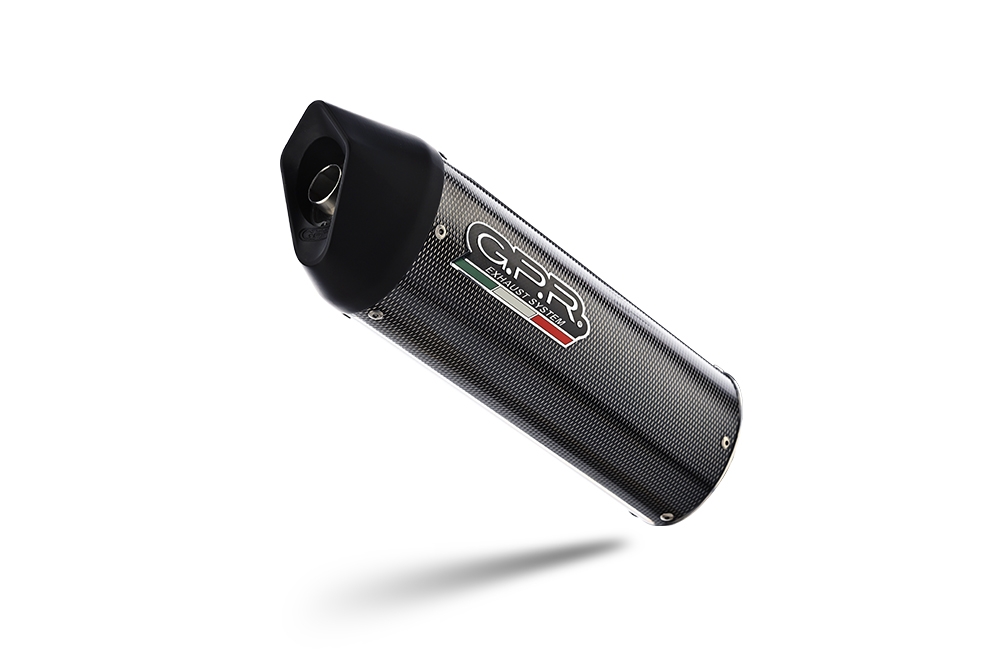 Exhaust compatible with Beta Motard 4.0 T2 Vers 11 2005-2016, Furore Poppy, Homologated legal slip-on exhaust including removable db killer, link pipe and catalyst 