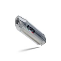 GPR exhaust compatible with  Kawasaki Zx-6R 636 2003-2004, Furore-X Inox, Homologated legal slip-on exhaust including removable db killer and link pipe 