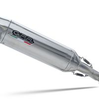 GPR exhaust compatible with  Honda Crf 250 X 2004-2017, Furore-X Inox, Racing slip-on exhaust, including link pipe and removable db killer 