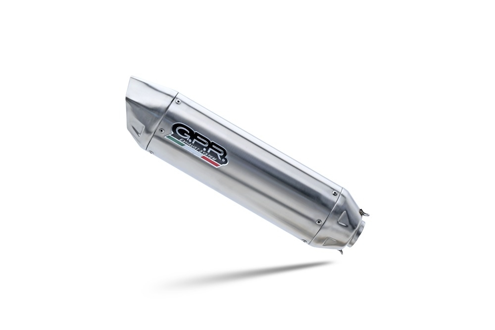 GPR exhaust compatible with  Ktm XCW 400 2012-2016, Furore-X Inox, Racing slip-on exhaust, including link pipe and removable db killer 