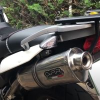 GPR exhaust compatible with  Bmw G 650 Gs -Sertao 2010-2016, Trioval, Homologated legal slip-on exhaust including removable db killer and link pipe 