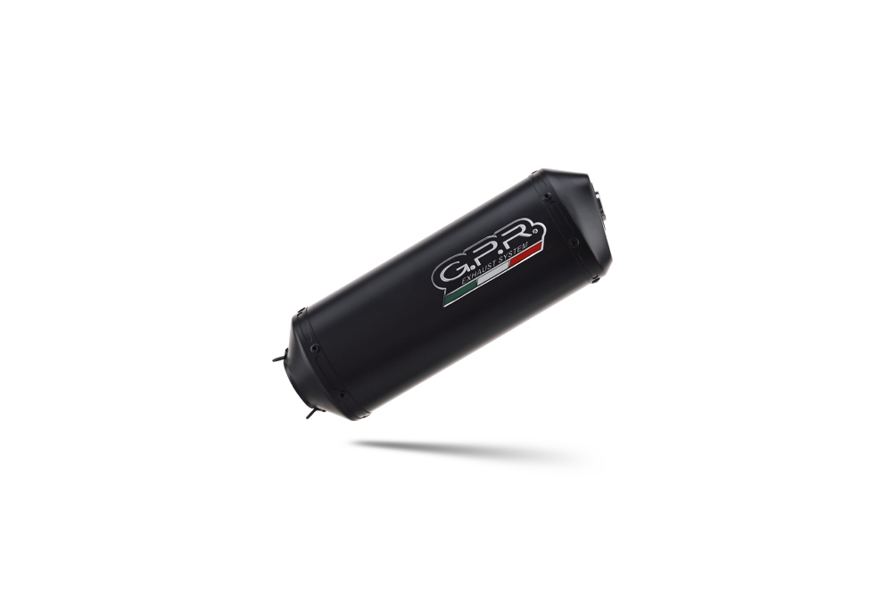 Exhaust compatible with Moto Guzzi Stelvio 1200 4V 2008-2010, Ghisa , Homologated legal slip-on exhaust including removable db killer and link pipe 
