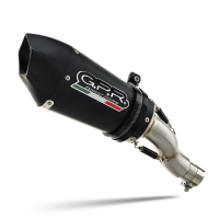 GPR exhaust compatible with  Mv Agusta F3 675 2017-2020, GP Evo4 Black Titanium, Homologated legal slip-on exhaust including removable db killer, link pipe and catalyst 
