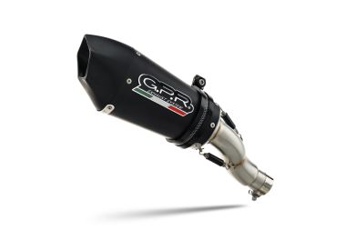 GPR exhaust compatible with  Aprilia RS 457 2024-2025, Gpe Ann. Black titanium, full system exhaust legal for UK and non-EU countries including removable db killer 