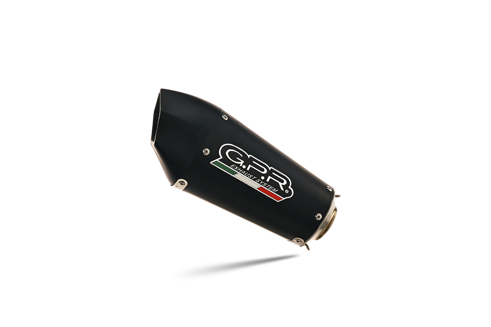 GPR exhaust compatible with  Mv Agusta F3 675 2017-2020, GP Evo4 Black Titanium, Homologated legal slip-on exhaust including removable db killer, link pipe and catalyst 