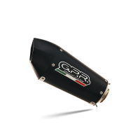 GPR exhaust compatible with  Mv Agusta F3 675 2017-2020, GP Evo4 Black Titanium, Homologated legal slip-on exhaust including removable db killer, link pipe and catalyst 