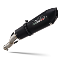 GPR exhaust compatible with  Ktm Enduro 690 R 2019-2020, GP Evo4 Black Titanium, Homologated legal slip-on exhaust including removable db killer, link pipe and catalyst 