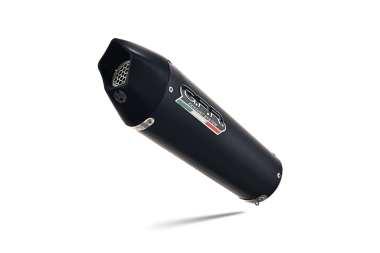 GPR exhaust compatible with  Ducati Multistrada 950 2017-2020, GP Evo4 Black Titanium, Homologated legal Mid-full system exhaust, including removable db killer and catalyst  