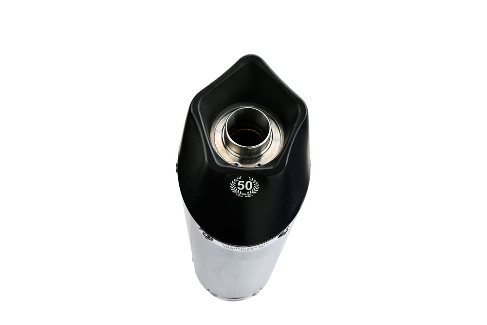 Exhaust compatible with Suzuki Burgman An 650 2013-2016, Gpe Ann. Black titanium, Homologated legal full system exhaust, including removable db killer and catalyst 