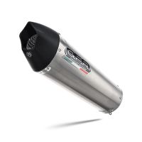 Exhaust compatible with Voge 900DSX 2024-2025, GP Evo4 Titanium, Homologated legal slip-on exhaust including removable db killer and link pipe 