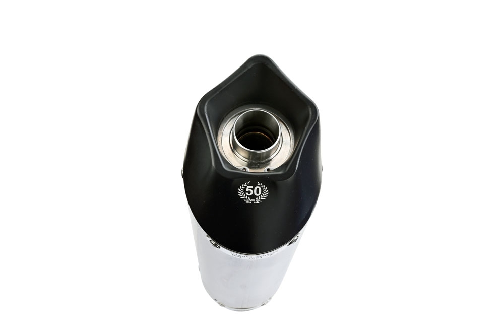 Exhaust compatible with Honda Cbr 125 R 2004-2010, Gpe Ann. titanium, Homologated legal bolt-on silencer including removable db killer 