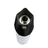 Exhaust compatible with Honda Cbr 125 R 2004-2010, Gpe Ann. titanium, Homologated legal bolt-on silencer including removable db killer 